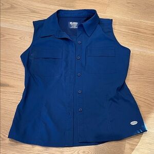 Reel Legends Women's Blue Sleeveless Top